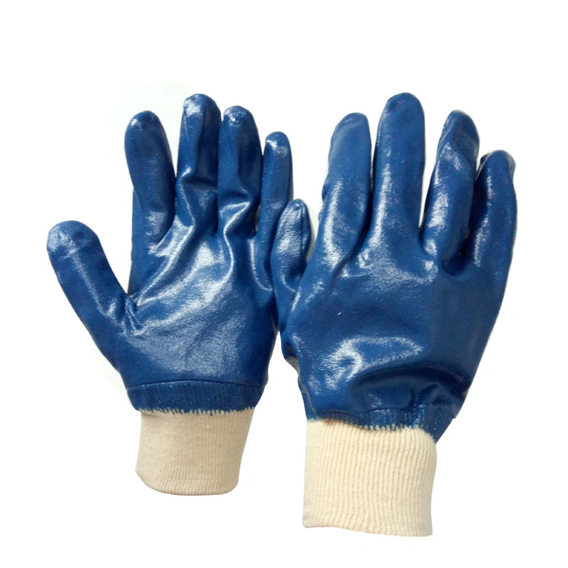 Yellow Nitrile Half Dipped Gardening Safety Working Glove